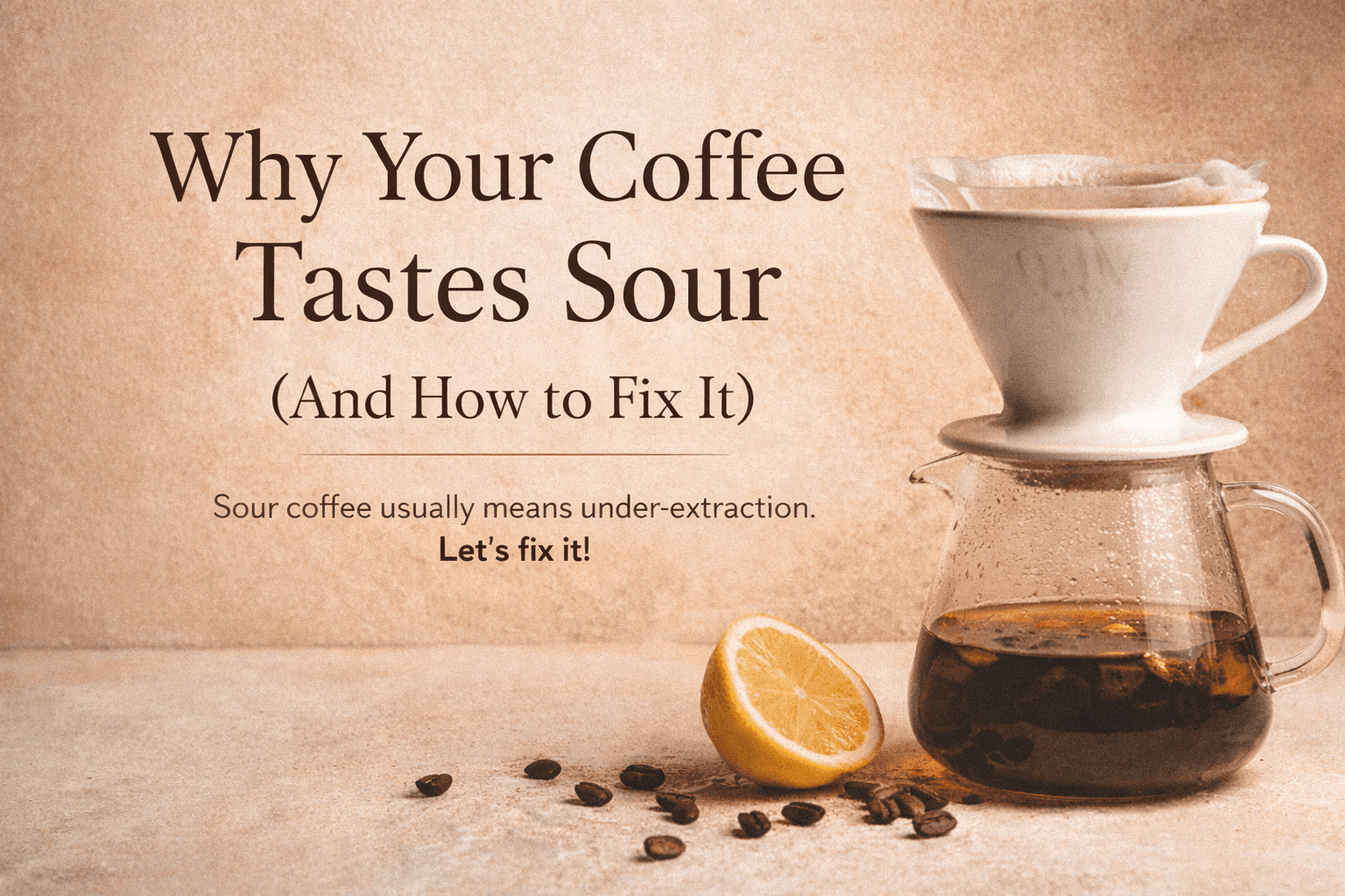 Why Your Coffee Tastes Sour (And How to Fix It)